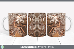 GorgeousDogs 02 Copper Relief Mug Wrap design.