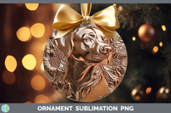 GorgeousDogs 02 Copper Relief Ornament design.