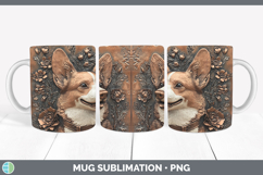 GorgeousDogs 02 Copper Relief Mug Wrap design.