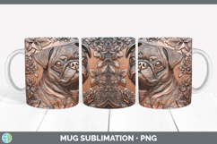 GorgeousDogs 02 Copper Relief Mug Wrap design.
