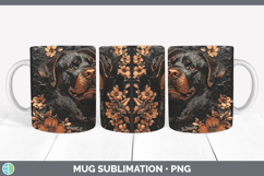 GorgeousDogs 02 Copper Relief Mug Wrap design.