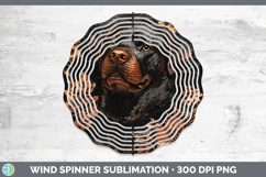 GorgeousDogs 02 Copper Relief Wind Spinner design.