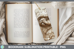 GorgeousDogs 02 Copper Relief Bookmark design.