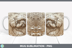 GorgeousDogs 02 Copper Relief Mug Wrap design.