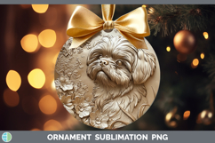 GorgeousDogs 02 Copper Relief Ornament design.