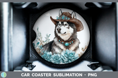 GorgeousDogs 02 Country Western Car Coaster design.