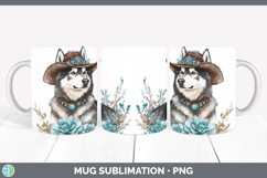 GorgeousDogs 02 Country Western Mug Wrap design.