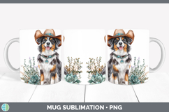 GorgeousDogs 02 Country Western Mug Wrap design.