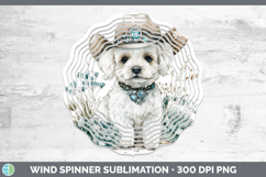 GorgeousDogs 02 Country Western Wind Spinner design.