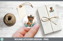 GorgeousDogs 02 Country Western Stickers design.