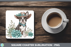 GorgeousDogs 02 Country Western Square Coaster design.