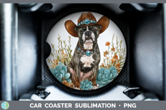 GorgeousDogs 02 Country Western Car Coaster design.