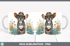 GorgeousDogs 02 Country Western Mug Wrap design.