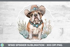 GorgeousDogs 02 Country Western Wind Spinner design.