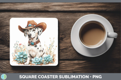 GorgeousDogs 02 Country Western Square Coaster design.