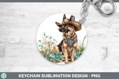 GorgeousDogs 02 Country Western Keychain design.