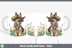 GorgeousDogs 02 Country Western Mug Wrap design.