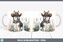 GorgeousDogs 02 Country Western Mug Wrap design.