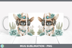 GorgeousDogs 02 Country Western Mug Wrap design.