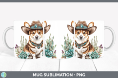 GorgeousDogs 02 Country Western Mug Wrap design.