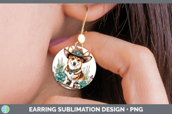 GorgeousDogs 02 Country Western Round Earrings design.
