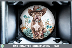 GorgeousDogs 02 Country Western Car Coaster design.