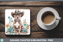 GorgeousDogs 02 Country Western Square Coaster design.