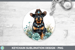 GorgeousDogs 02 Country Western Keychain design.