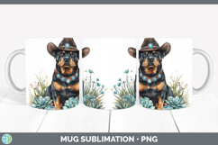 GorgeousDogs 02 Country Western Mug Wrap design.