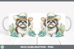 GorgeousDogs 02 Country Western Mug Wrap design.