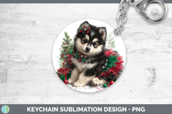 GorgeousDogs 02 Cute Christmas Keychain design.