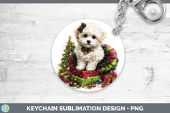 GorgeousDogs 02 Cute Christmas Keychain design.