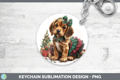 GorgeousDogs 02 Cute Christmas Keychain design.