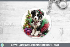 GorgeousDogs 02 Cute Christmas Keychain design.