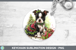 GorgeousDogs 02 Cute Christmas Keychain design.