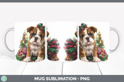 GorgeousDogs 02 Cute Christmas Mug Wrap design.