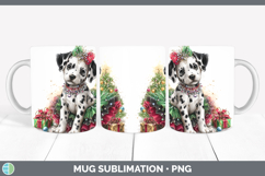 GorgeousDogs 02 Cute Christmas Mug Wrap design.