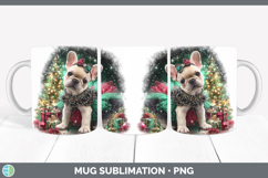 GorgeousDogs 02 Cute Christmas Mug Wrap design.