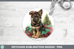 GorgeousDogs 02 Cute Christmas Keychain design.
