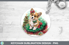 GorgeousDogs 02 Cute Christmas Keychain design.