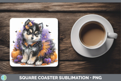 GorgeousDogs 02 Halloween Square Coaster design.