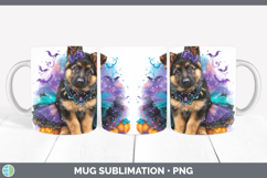 GorgeousDogs 02 Halloween Mug Wrap design.