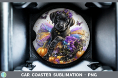 GorgeousDogs 02 Halloween Car Coaster design.