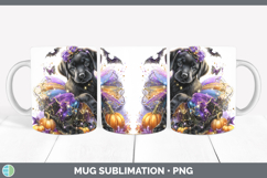 GorgeousDogs 02 Halloween Mug Wrap design.