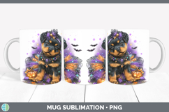GorgeousDogs 02 Halloween Mug Wrap design.