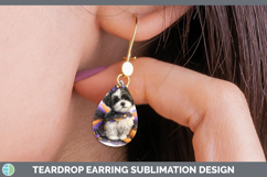 GorgeousDogs 02 Halloween Teardrop Earrings design.