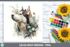 GorgeousDogs 02 Lavender and Eucalyptus Paper Backgrounds design.