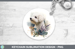 GorgeousDogs 02 Lavender and Eucalyptus Keychain design.