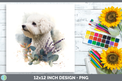 GorgeousDogs 02 Lavender and Eucalyptus Paper Backgrounds design.