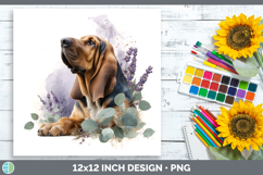 GorgeousDogs 02 Lavender and Eucalyptus Paper Backgrounds design.